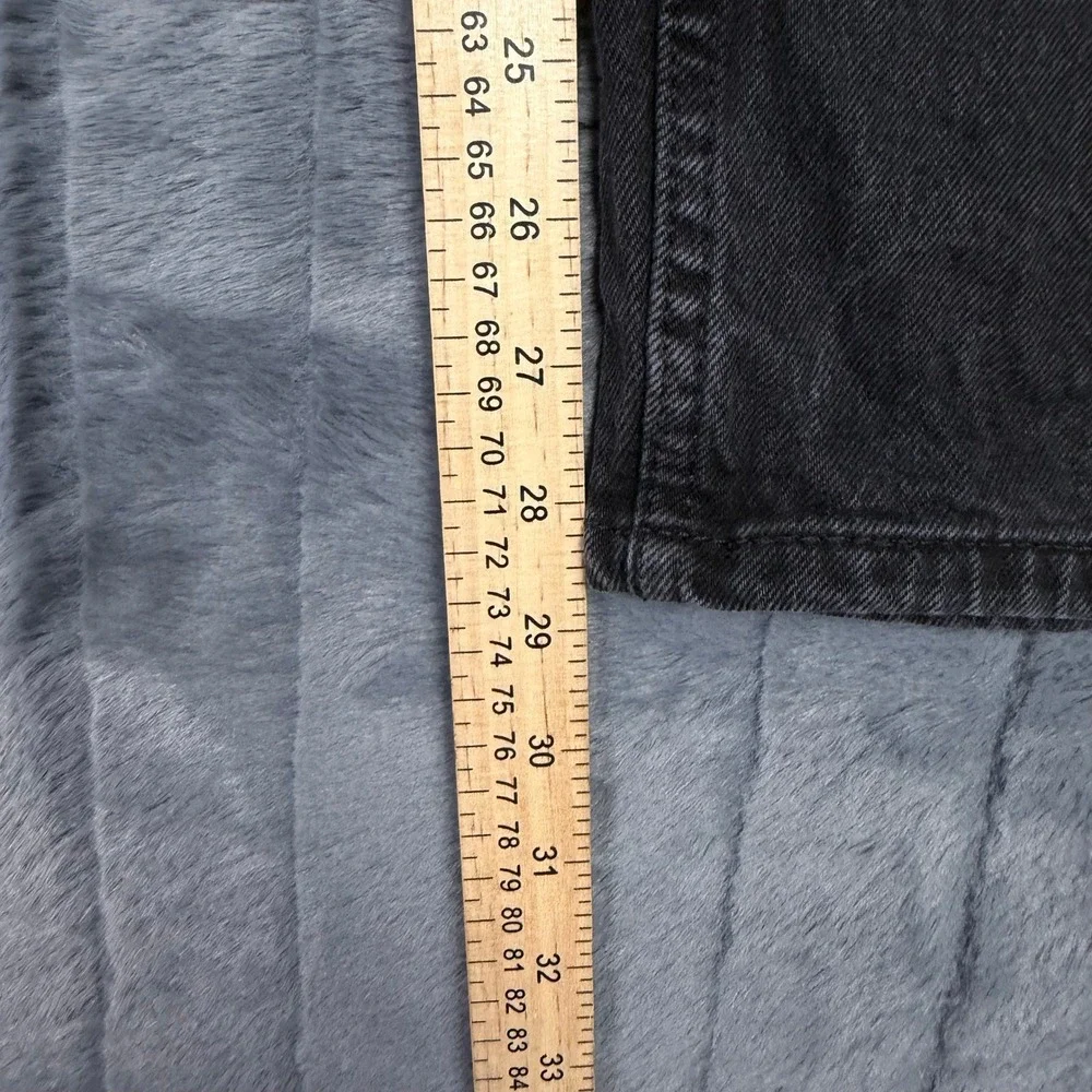 Levis 505 Regular Fit Black Denim Jeans Mens W30 L30 Straight Leg 00505-2912